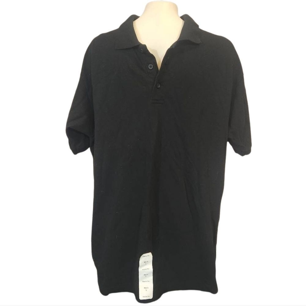 Dickies Men's Classic Black Polo Shirt Size Large